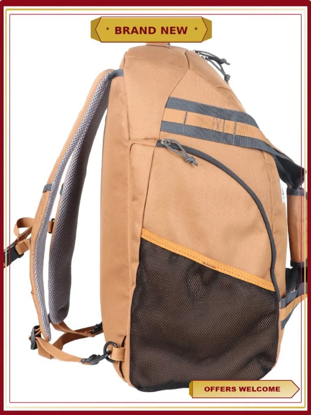 Convertible Backpack Duffel 35L Polyester Travel Gear
